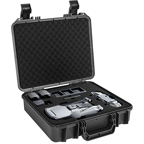Hard Case and Shockproof Water-resistant Case with Customizable Foam for Camera Storage or Transportation