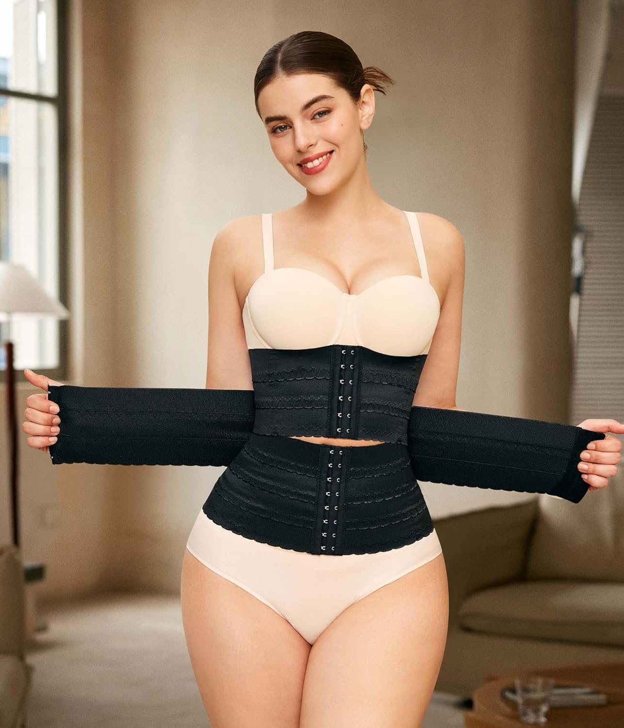 LODAY Segmented Waist Trainer for Women Corset Shapewear Waist Cincher Tummy Control Faja Body Shaper - Image 4