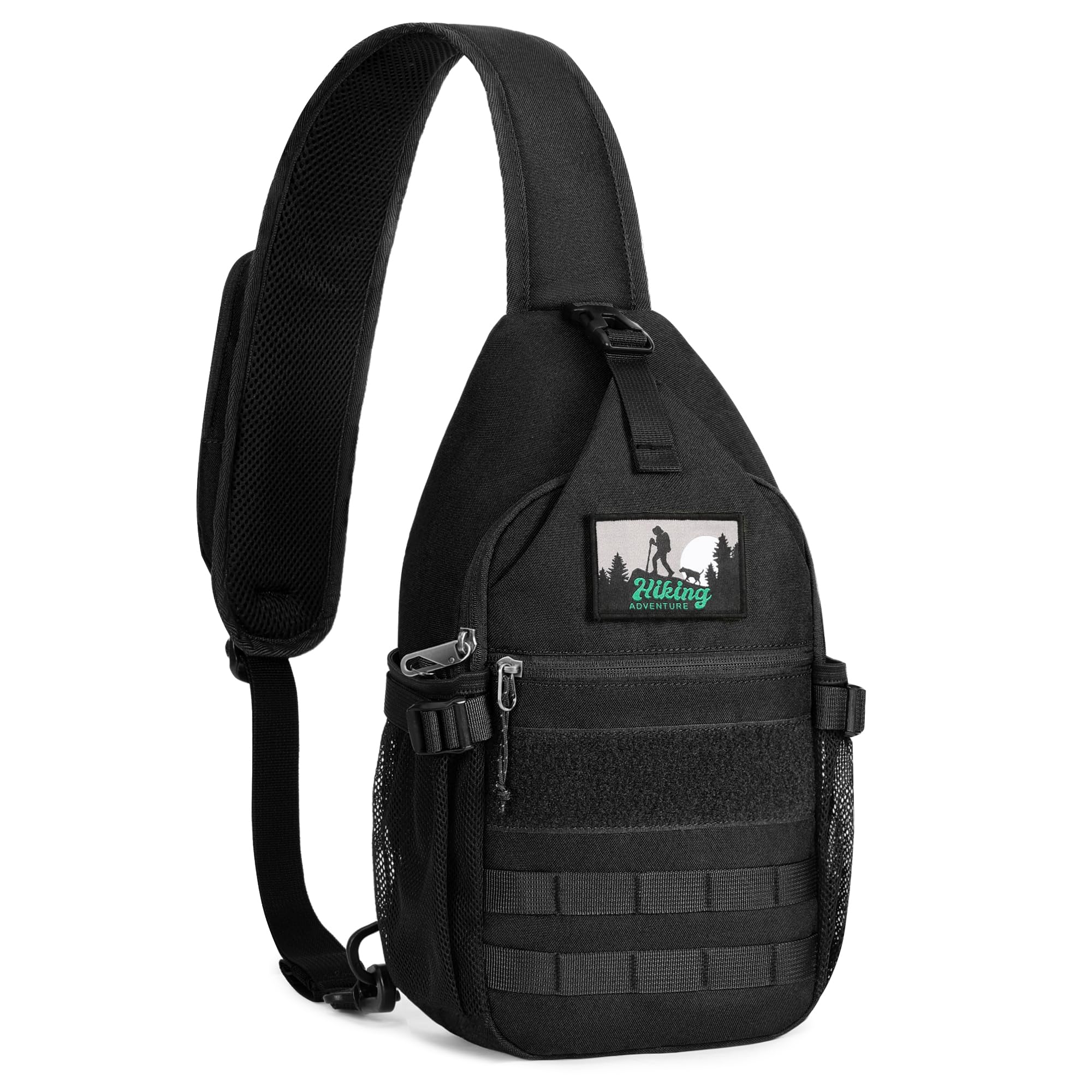 HALOVIE Borsttas voor heren, kleine schoudertas, crossbody sling-bag, lichte schoudertas voor mannen en dames, voor reizen, wandelen, outdoor sport, cyaan