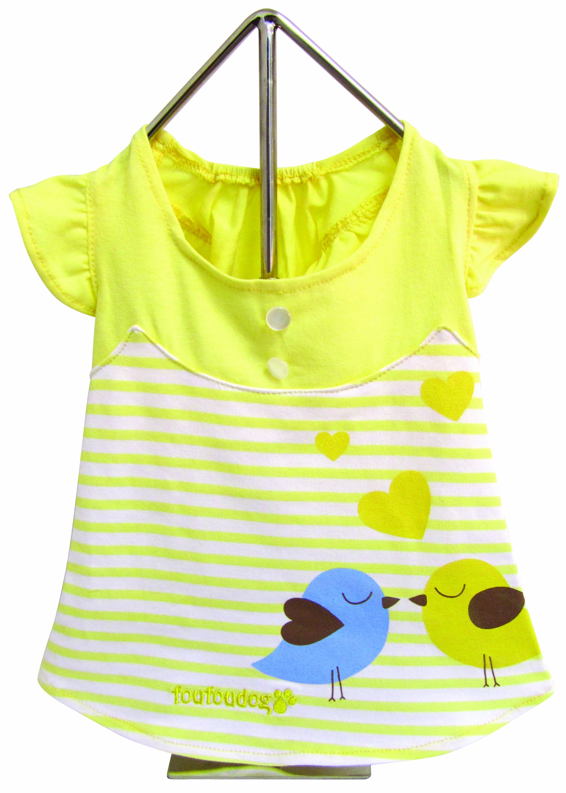 FouFou Dog FFDMSLB 57297 Miss Lovebird Dress Yellow XS 450 g