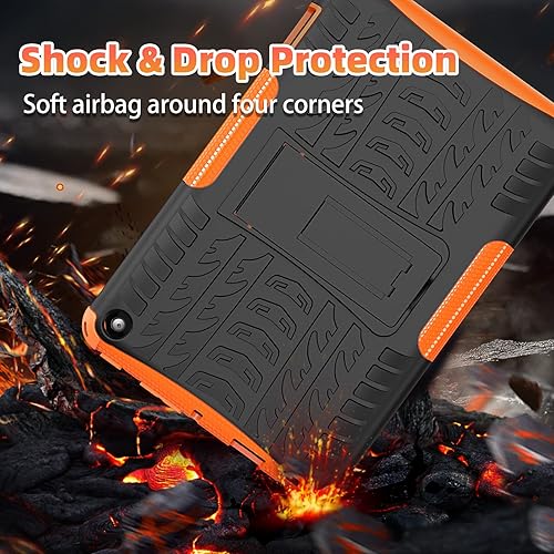 Miniatura 3 de ROISKIN Funda con función atril de 2 capas resistente a prueba de golpes para niños para tableta de lanzamiento 2022 de 7 pulgadas, 12 generación