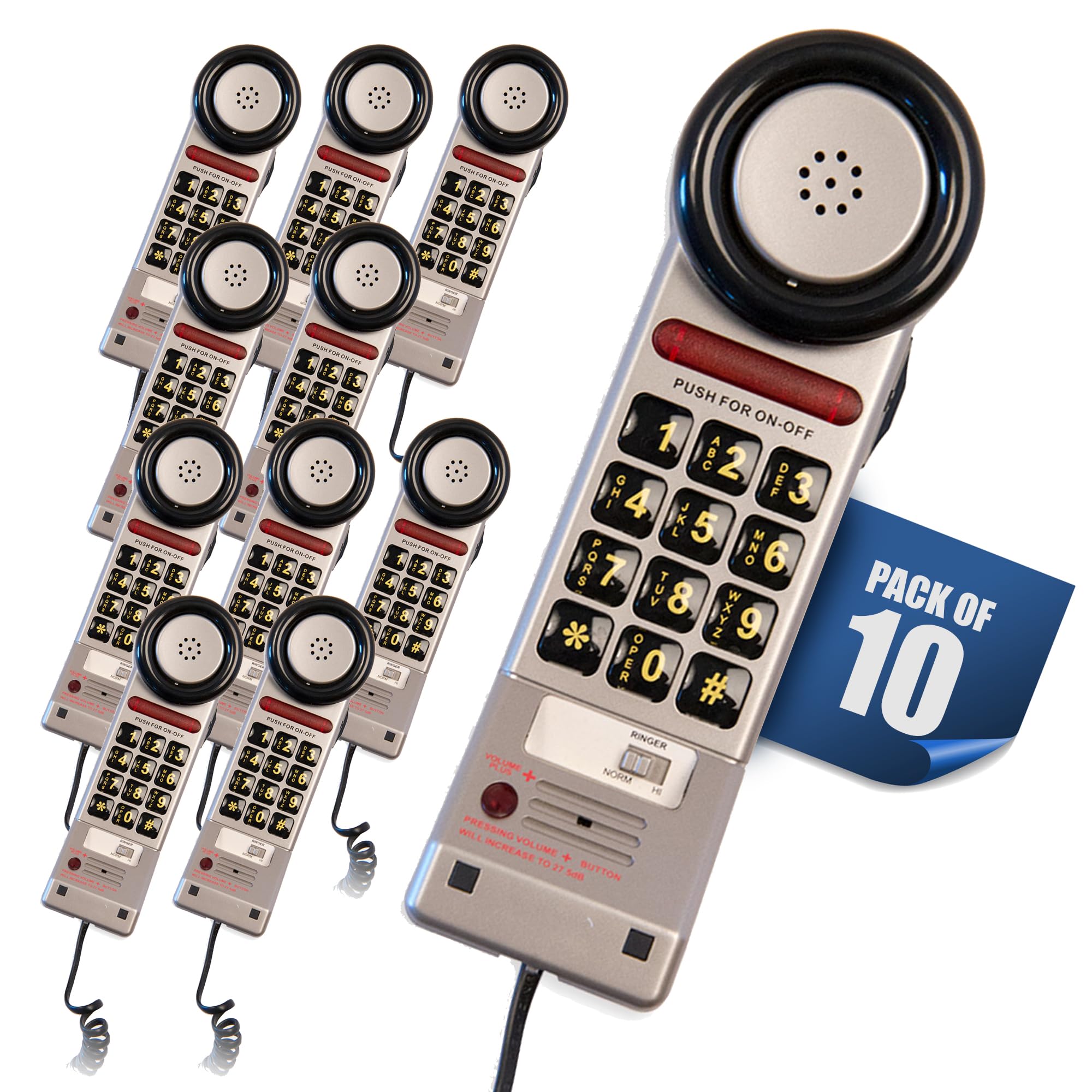 XL3060 Featured-Packed Phone for Enhanced Communication w/Visual Ring Light Indicator, Patented Volume Boost Offers Extra Loud/Extra Clear