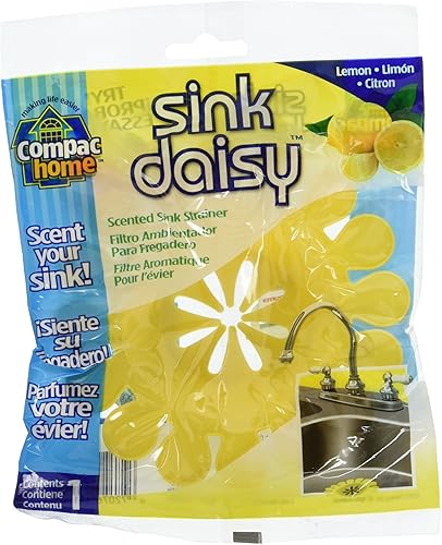 Miniatura 3 de Compac Sink Daisy - Colador de fregadero de cocina perfumado infunde y refresca tu fregadero, accesorios imprescindibles para fregadero de cocina,