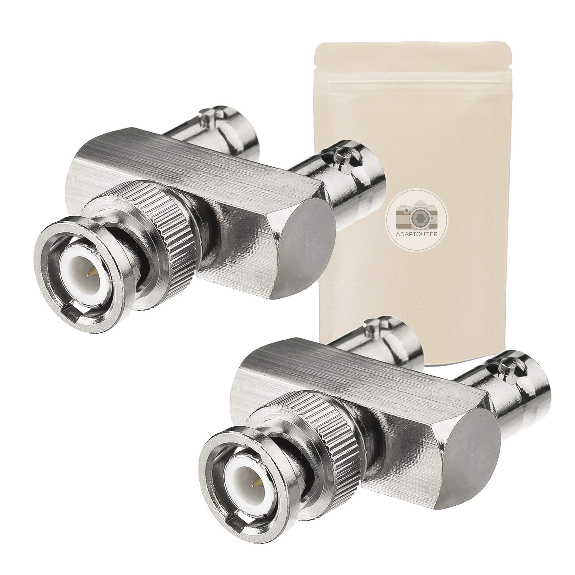 2 Pz/lotto TV Splter Connettore TV Maschio A Doppia TV Femmina Triplo Adattatore A T Connettore Coassiale A 3 Vie Per Antenna TV Satellare DVR