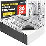Sound Deading Material for Cars, 80mil (2mm) 36 sqft (3.4 sqm) Car Sound Deadening Mat, Butyl Automotive Sound Deadener, Noise Insulation and Vibration Dampening Material (33 pcs)