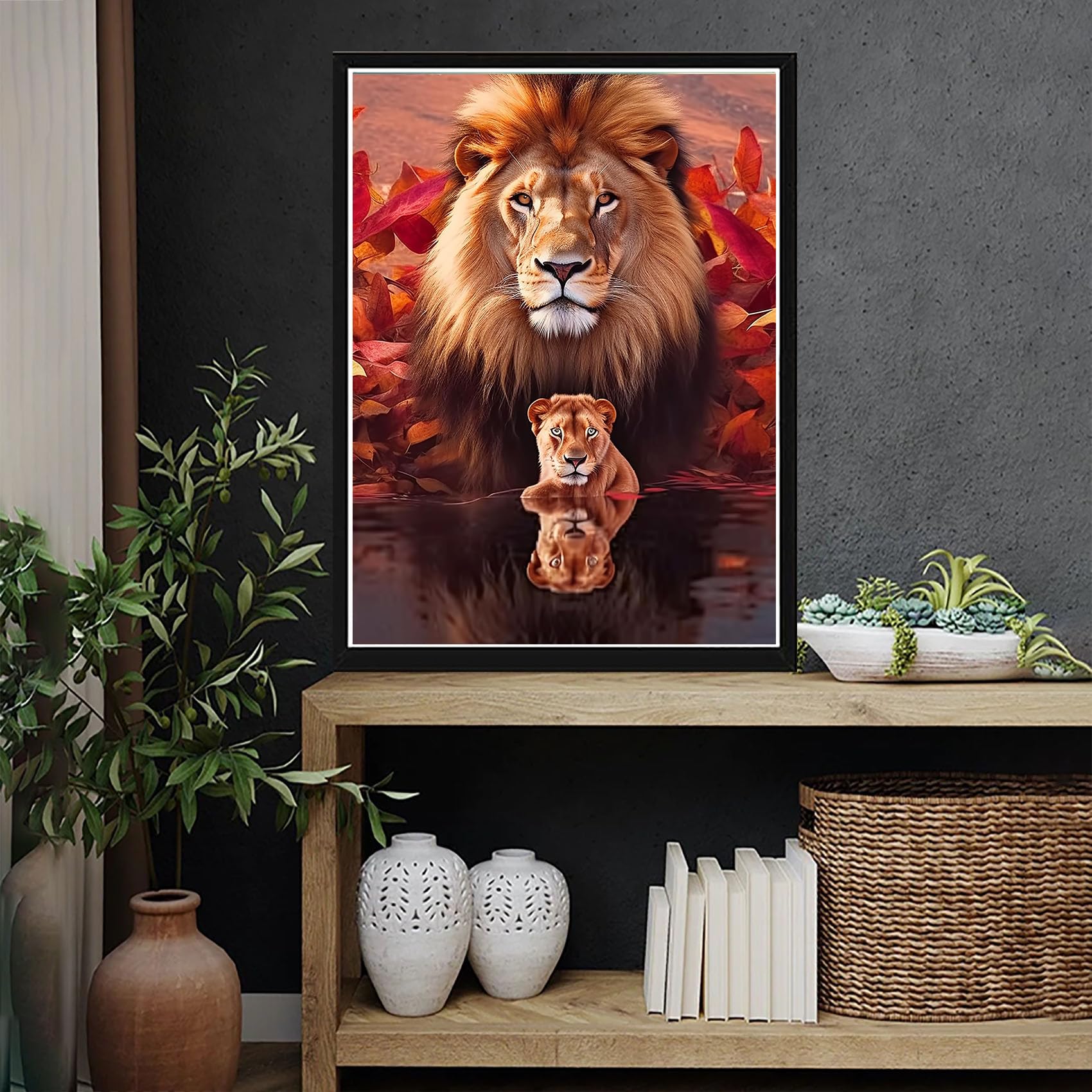 Kit Diamond Painting 30x40cm - Piccola Casa Sotto Montagna Innevata, Con Diamanti 5D E Attrezzi - Foto 9