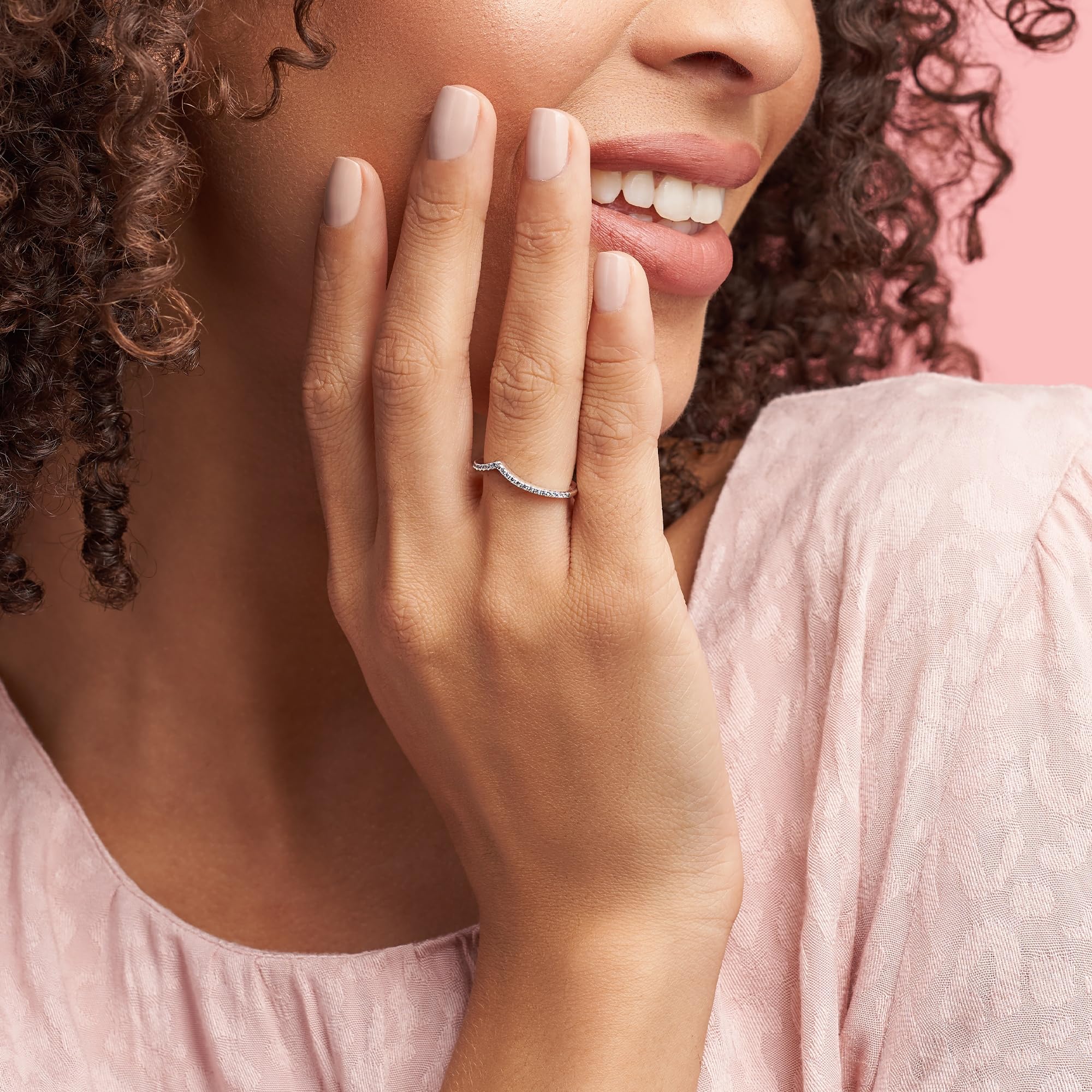 Pandora Timeless - Anillo de plata de ley con circonita cúbica brillante para mujer