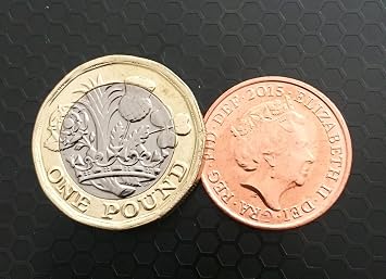 Coin Unique New Version - Pound And Penny Trick With 12 Sided New Pound Coin - Close Up Magic Trick