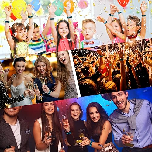 Miniatura 6 de 300 pulseras Vip para eventos pulseras de papel impermeables para fiestas conciertos pulseras ligeras para eventos de identificación parques de