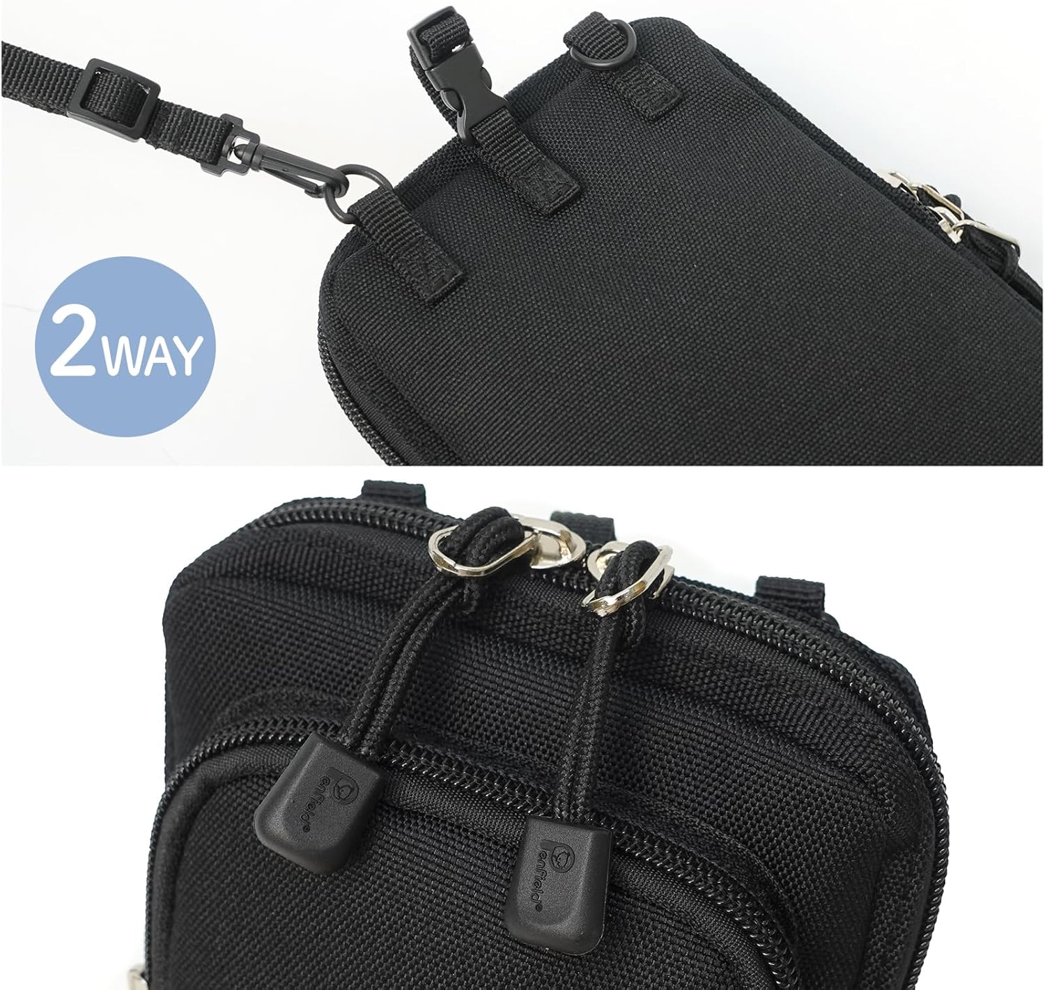 Penfield Mobile Pouch, Smartphone Pouch, Smartphone Storage, Portable Case, Scissor Case, Outdoor, Black (2), F