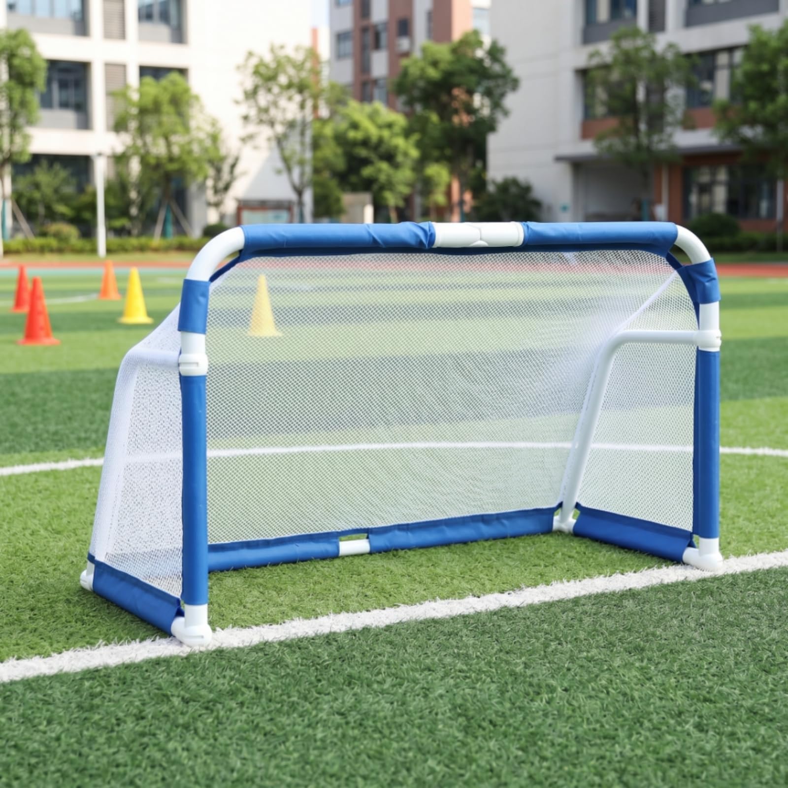 Porta Calcio Pieghevole Giunti Rinforzati Gioco Sportivo Salvaspazio Attrezzatura Sportiva per Bambini