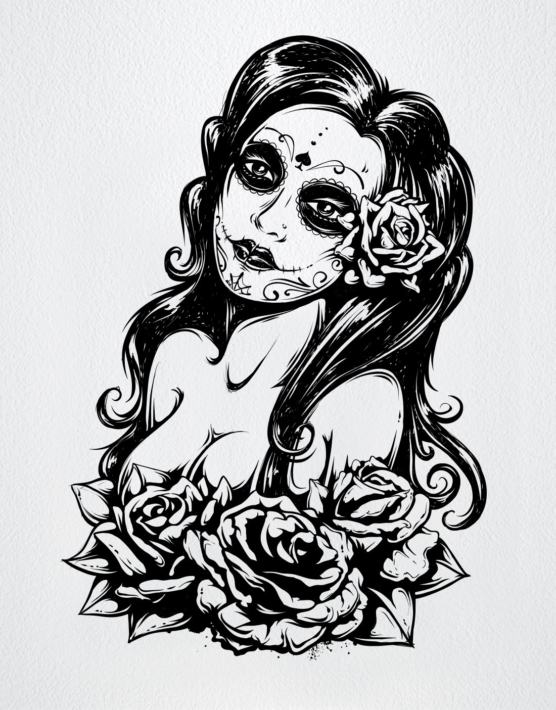Easy Dead Girl Drawing