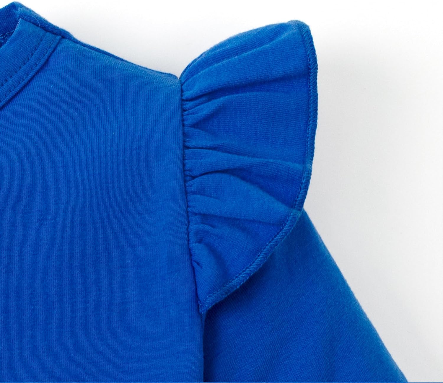 LYSMuch 1-7T Toddler Baby Girls Blouse Long Sleeve Ruffle Shirt Solid Top Clothes - Image 5