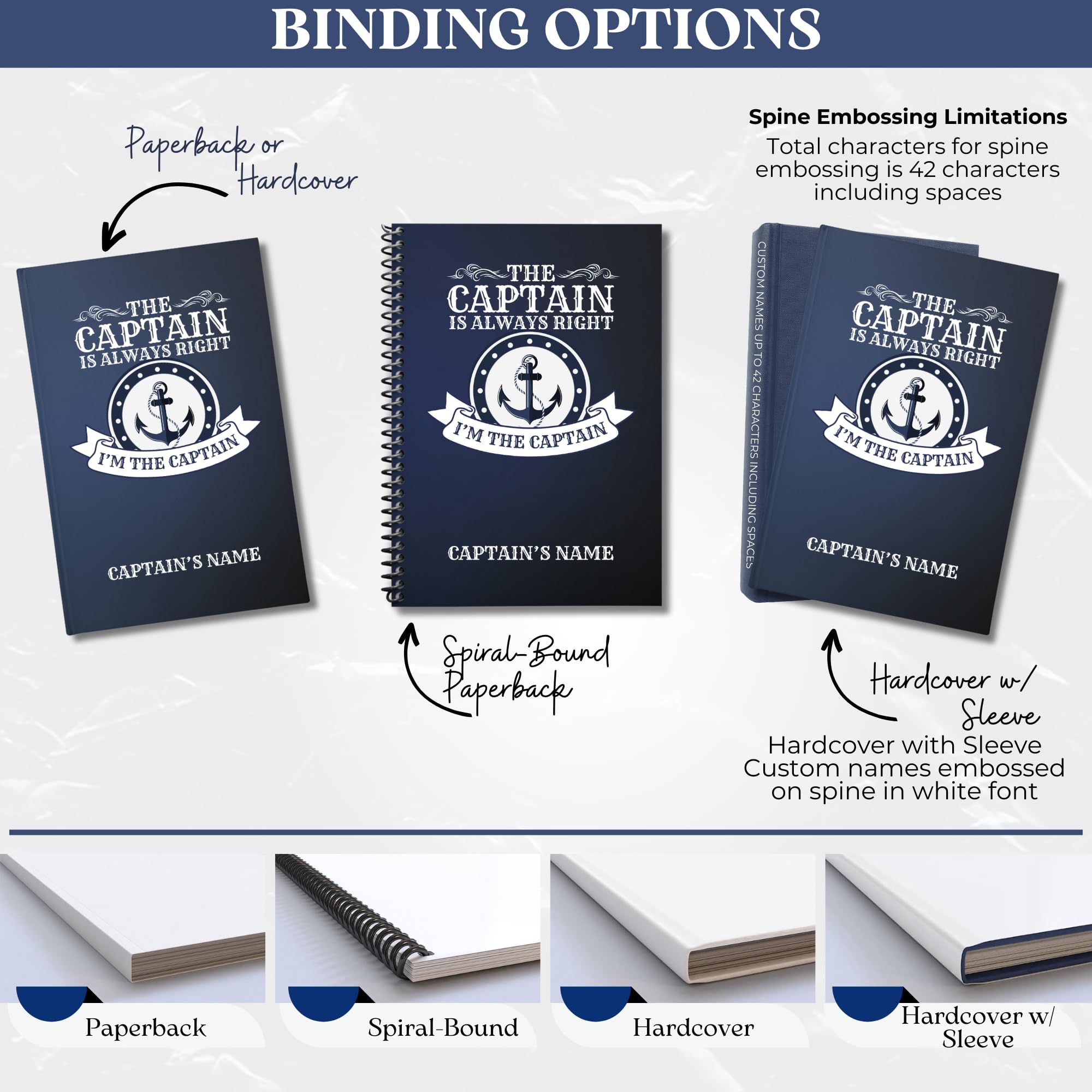 Snapklik.com : Custom Captains Log Book - Personalized Nautical Diary ...