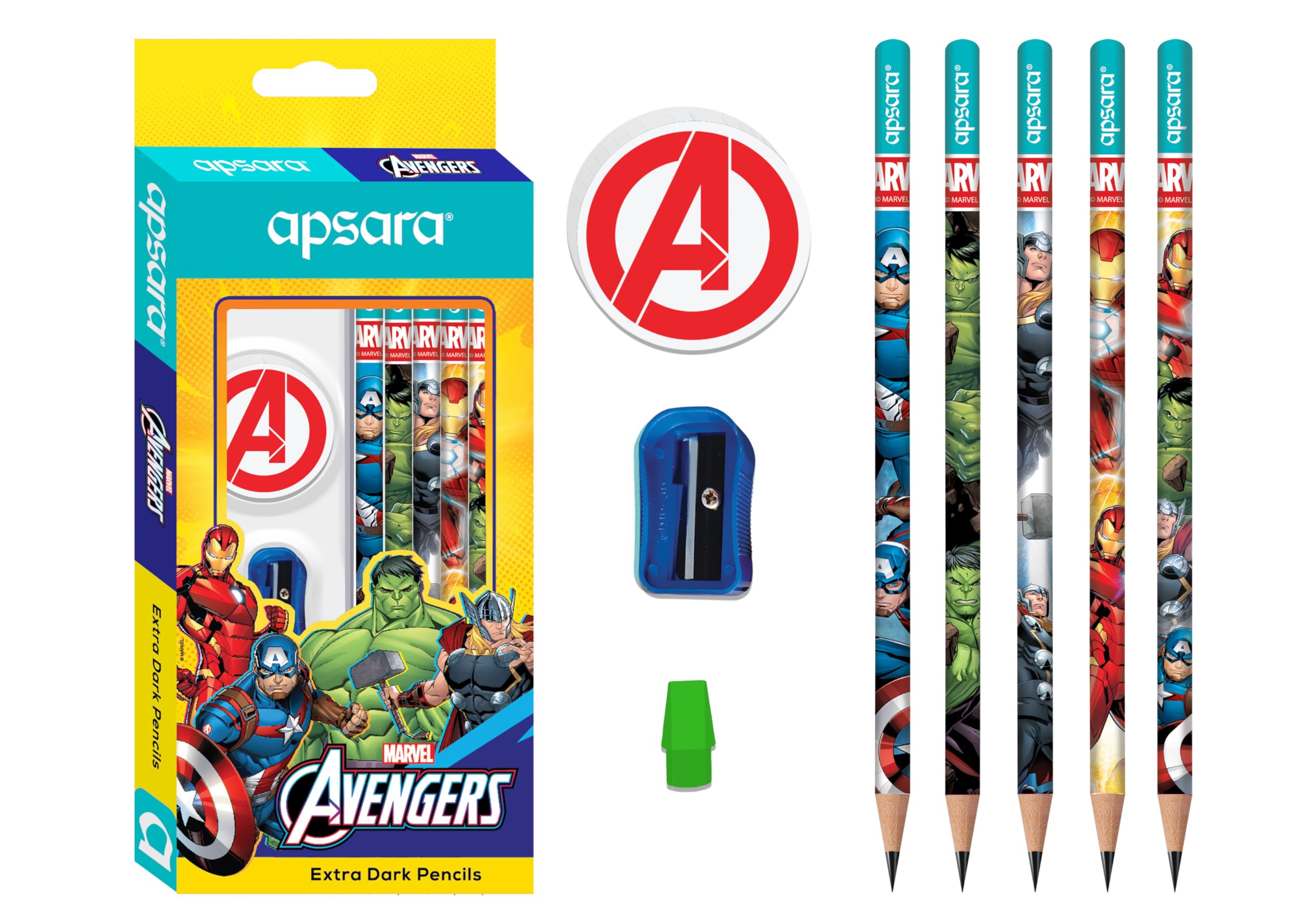 Apsara Avengers Pencils - Marvel Art Supplies -2