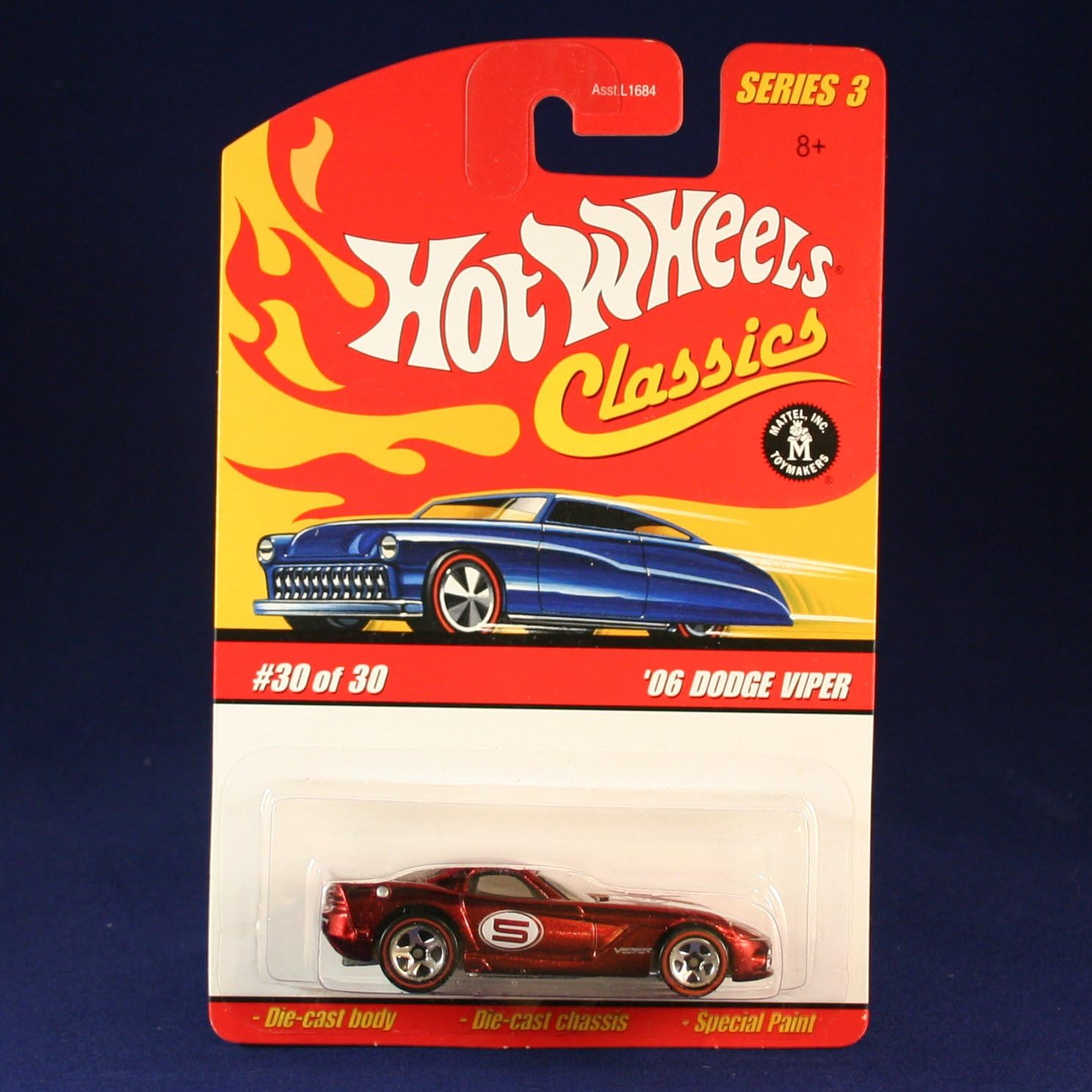 '06 DODGE VIPER (RED) 2006 Hot Wheels Classics 1:64 Scale SERIES 3 Die Cast Vehicle