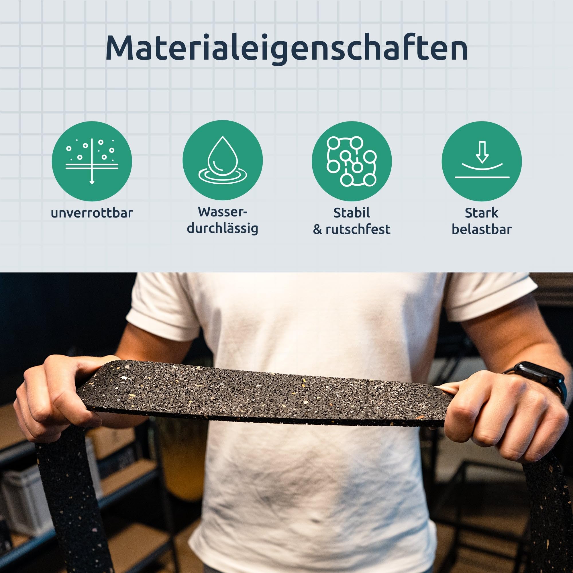 diconfa Bautenschutzmatte BREITE 1,35m 135cm 1350mm - WÄHLEN - Dicke: 3mm bis 20mm - LÄNGE: 0,05 bis 10m - Auswahl: 2,3m 230cm lang, 6mm stark - Gummimatte Meterware Gummigranulat Gummiregenerat
