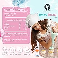 Vista 8 de Dolce Flav Cotton Candy Extract – Kosher, Sugar-Free, Concentrated Carnival-Style Flavoring for Baking, Frostings & Drinks, Includes Measured