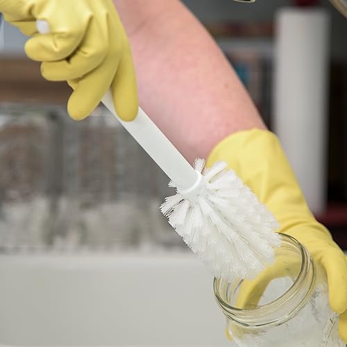 Miniatura 5 de SPARTA Cepillo grande para botellas de agua, ideal para frascos de boca ancha, botellas y vasos, herramienta de lavado de platos con asa para