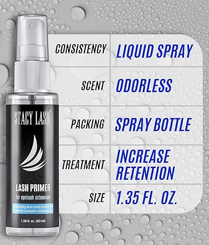 Miniatura 5 de Pegamento de extensión de pestañas extra fuerte Evolution de 0.3 fl oz y extra Bonder 0.5 fl oz y imprimaciónlimpiador 1.4 fl oz - Stacy