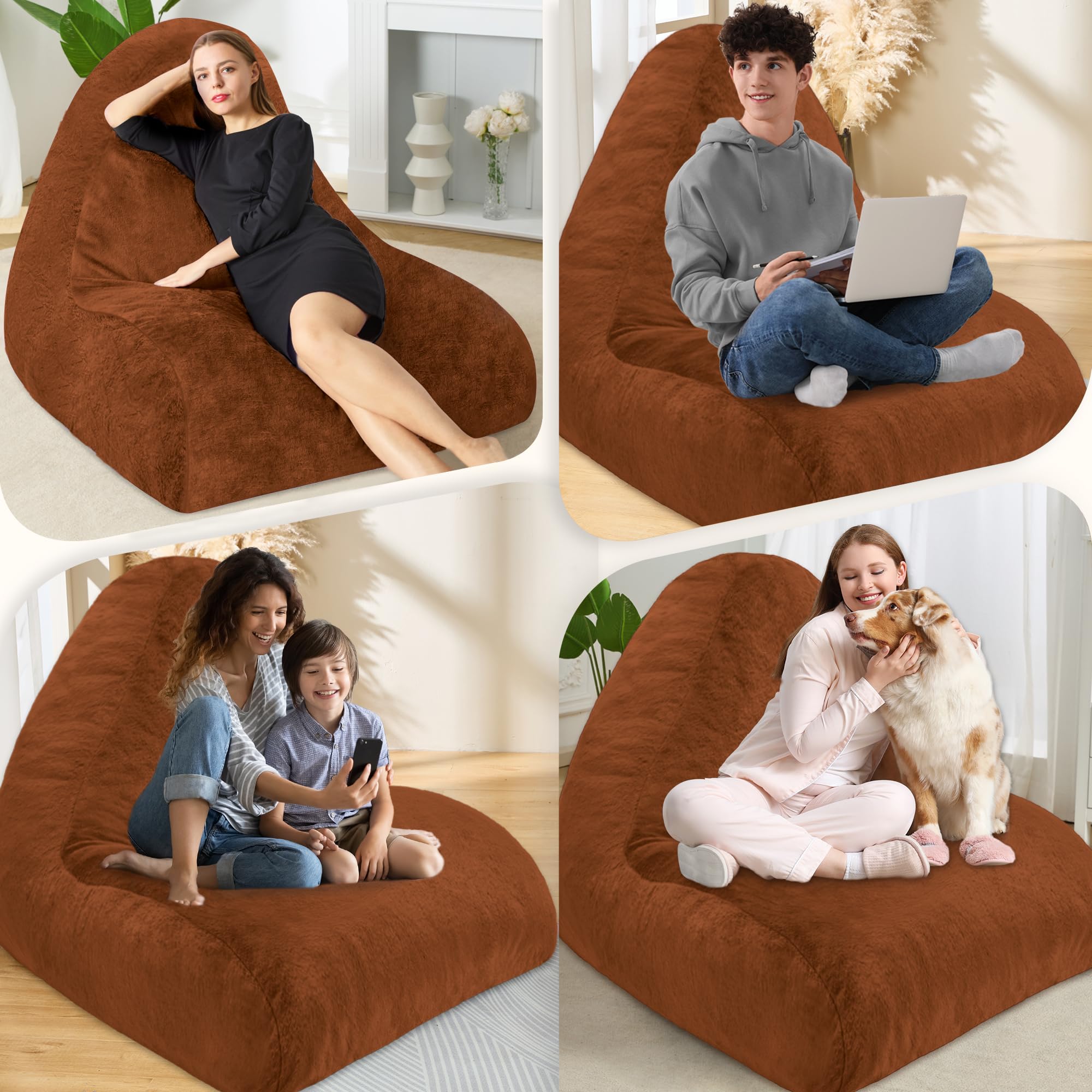 Bean Bag Homguava Giant Chair For Adults,Large Sofa With