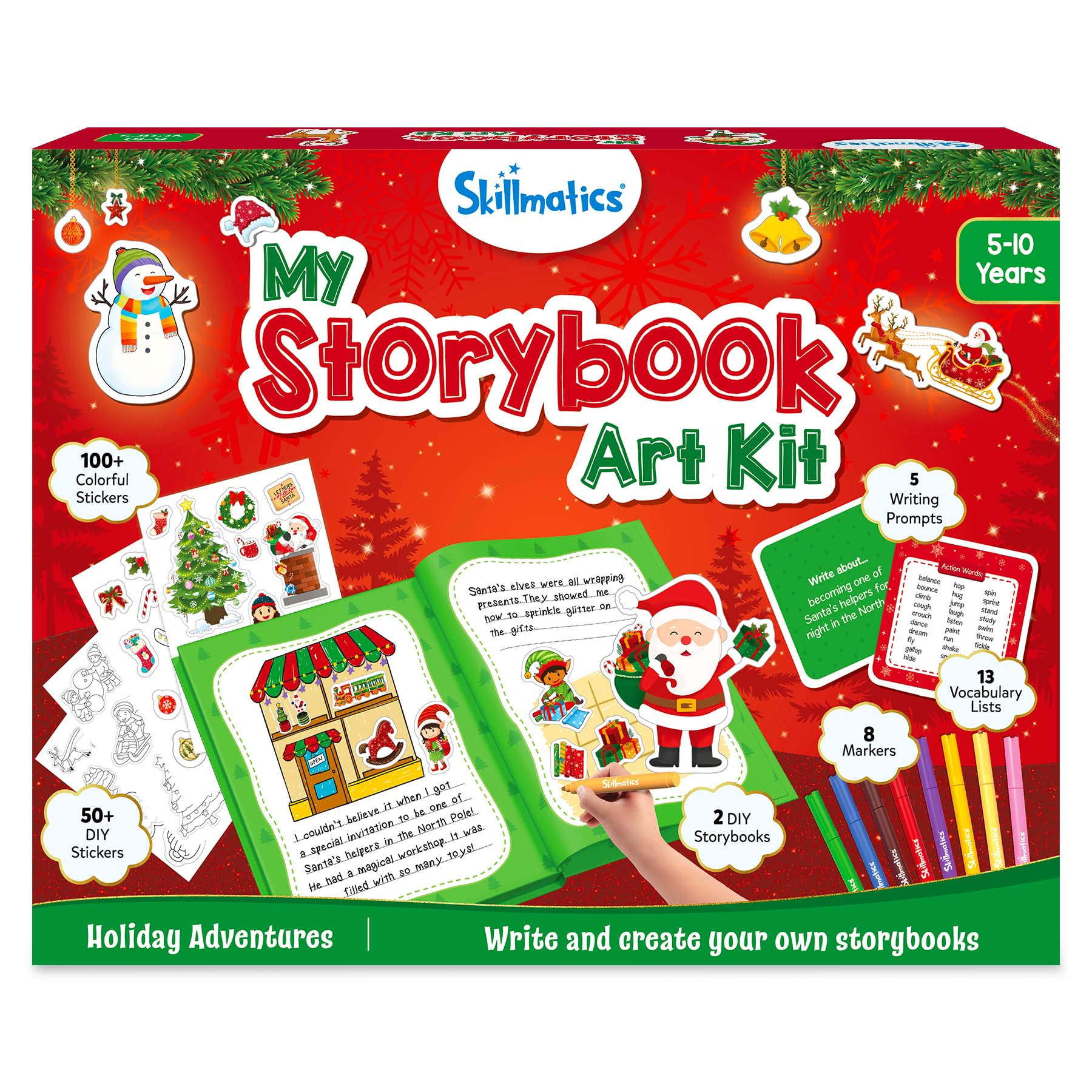 Skillmatics Storybook Art Kit – DIY Craft & Writing Kit with 150+ Stickers