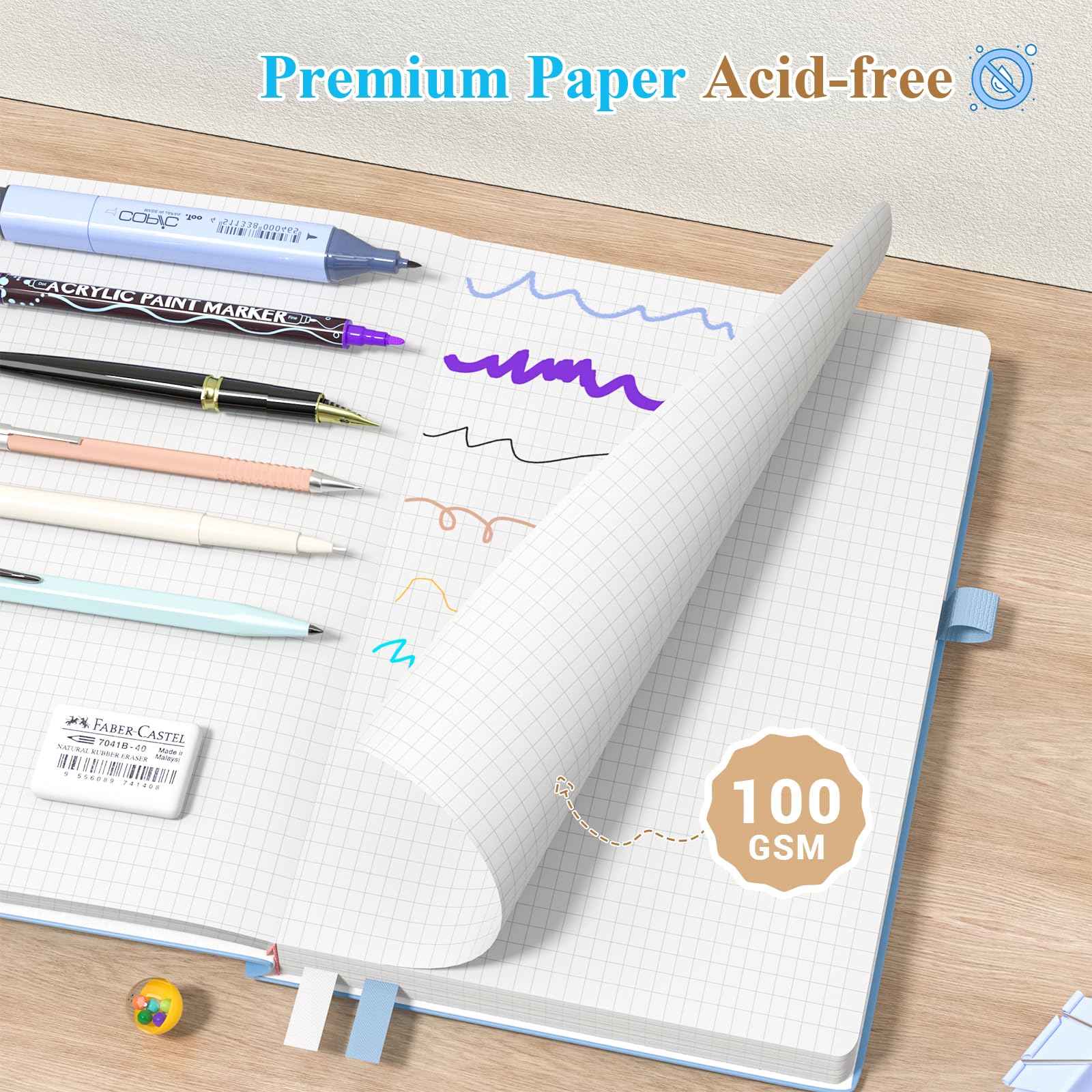 Smarpau A5 Graph Paper Notebook - Image 3