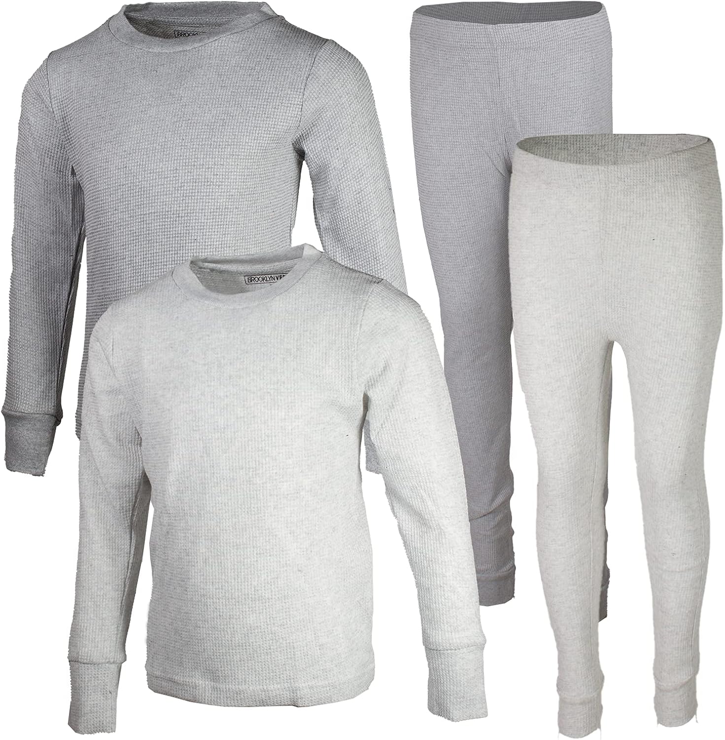 BROOKLYN VERTICAL Boys 4-Piece Thermals Set | Long Sleeve Shirt, Pants Ages 1-16 BROOKLYN VERTICAL Boys 4-Piece Thermals Set | Long Sleeve Shirt, Pants Ages 1-16
