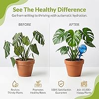 Vista 2 de LGL - Globos de riego para plantas, globos de riego automático. Insertos decorativos de riego automático. Picos de riego automático para apoyar