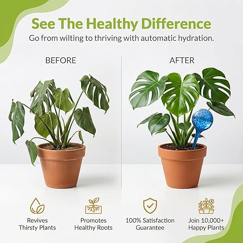 Miniatura 2 de LGL - Globos de riego para plantas, globos de riego automático. Insertos decorativos de riego automático. Picos de riego automático para apoyar