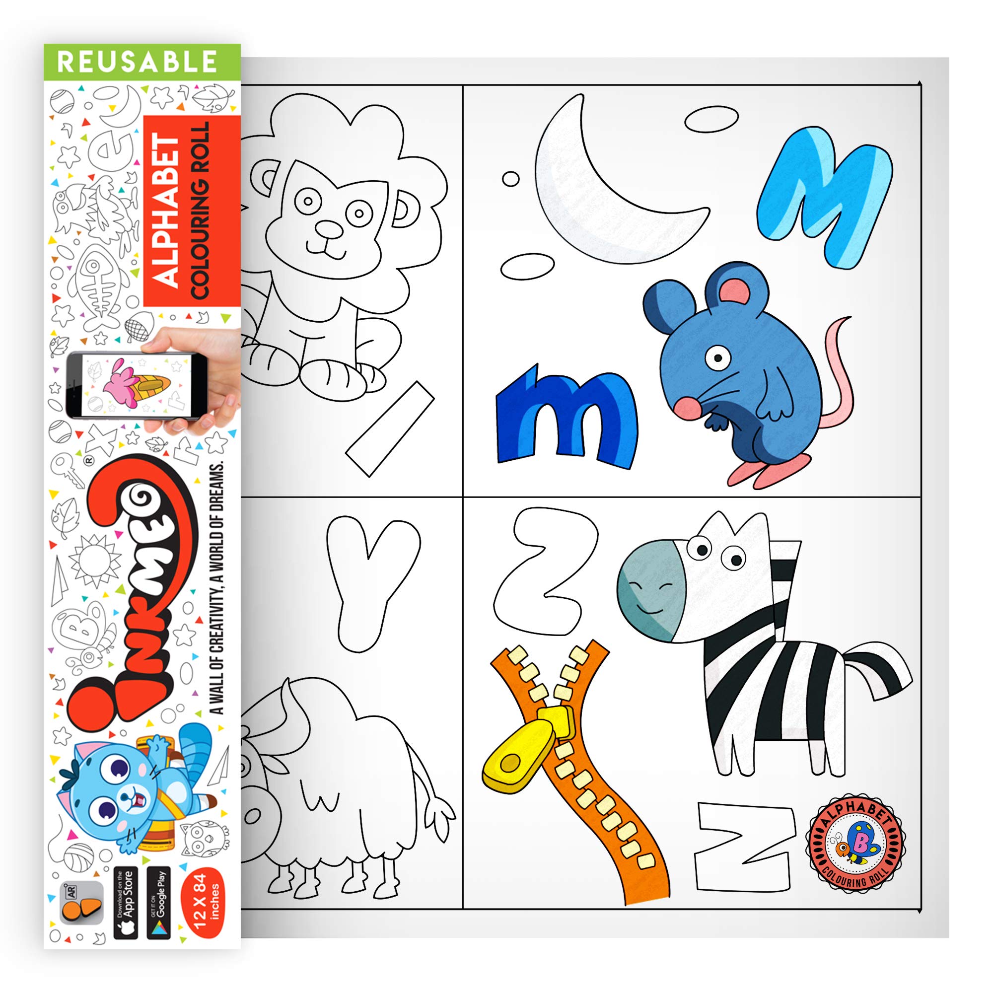 See full amazon price history chart for Inkmeo | Alphabet Wall Colouring Roll | AR Enabled | Interactive Educational Learning Chart | for Kids | of All Ages | Best Gift | Size (12 X 84 Inches) | Letter Recognition Inkmeo | Alphabet Wall Colouring Roll | AR Enabled | Interactive Educational Learning Chart | for Kids | of All Ages | Best Gift | Size (12 X 84 Inches) | Letter Recognition (B0744KJJG3) Amazon Price History, Amazon Price Tracker
