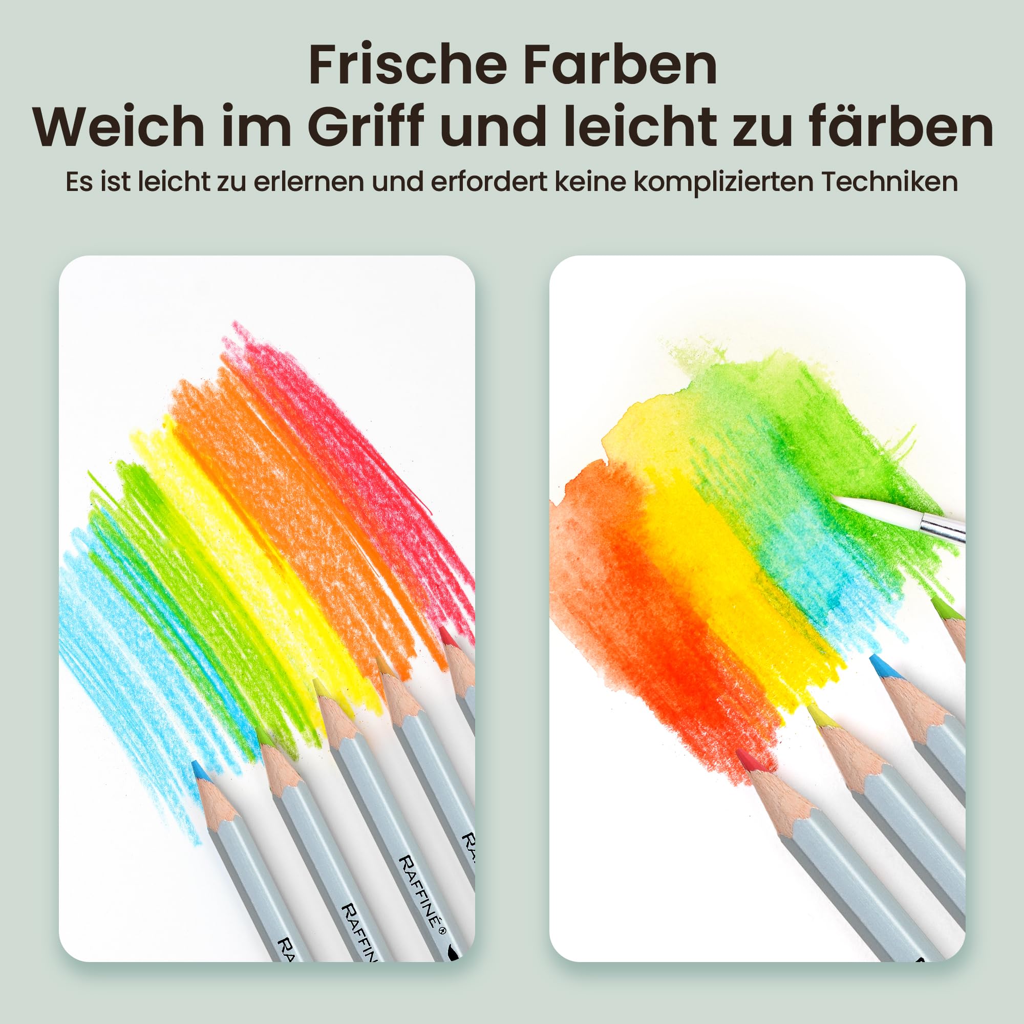 MARCO 7120 Matite Colorate Idrosolubili - 24 Vividi Colori, Mine Grosse a Gesso in Legno Esagonale, Scatola di Carta per Pittori Professionistie Amanti della Pittura