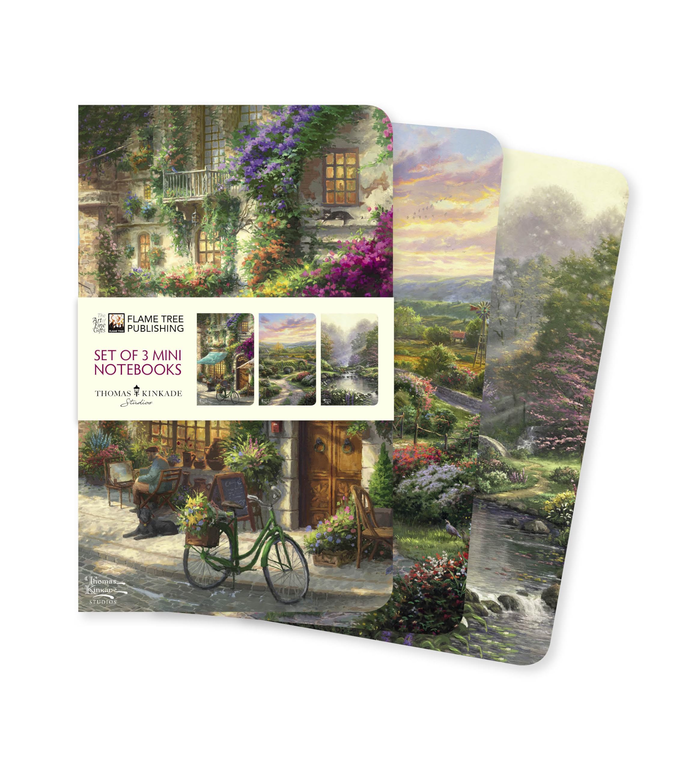 Thomas Kinkade Set of 3 Mini Notebooks (Mini Notebook Collections)