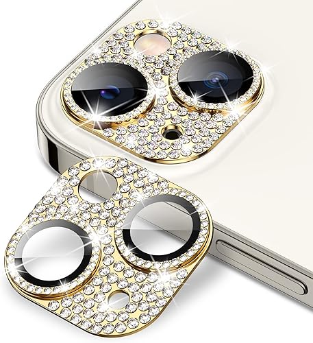 Miniatura 1 de Goton Compatible con iPhone 14 Plus  14 protector de lente de cámara, cubierta de metal brillante con purpurina, accesorios de protección de