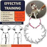 Vista 2 de Collar de entrenamiento para perros con hebilla de liberación rápida, collar de acero inoxidable ajustable para perros pequeños, medianos y grandes