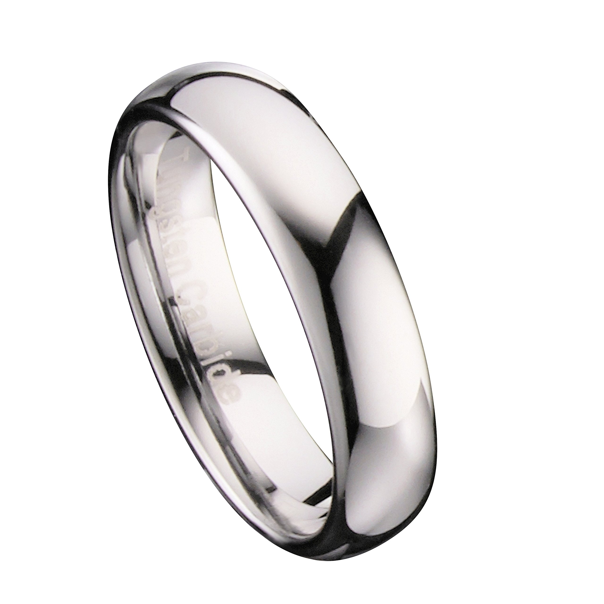 MJ Metals Jewelry2mm to 10mm Tungsten Carbide Classic Wedding Ring Polished Band
