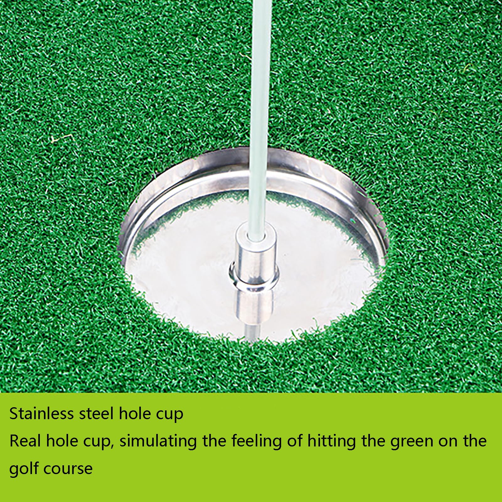 Schwimmende Golf-Übungsmatte Schwimmendes Chipping Grün Golf-Putting-Matten, Trainingszubehör, Golf, Schlagmatte, Outdoor, Hinterhof, Golfspiel, ÜbungsmatteGreen,One Size