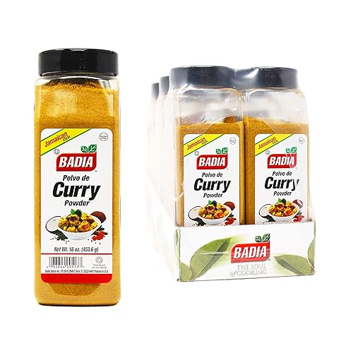 Badia Curry en polvo, 16 onzas (paquete de 6) disponible en Yaxa Colombia