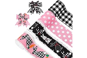 Whaline Easter Wired Ribbon: Adorn Spring Celebrations with Rustic Charm