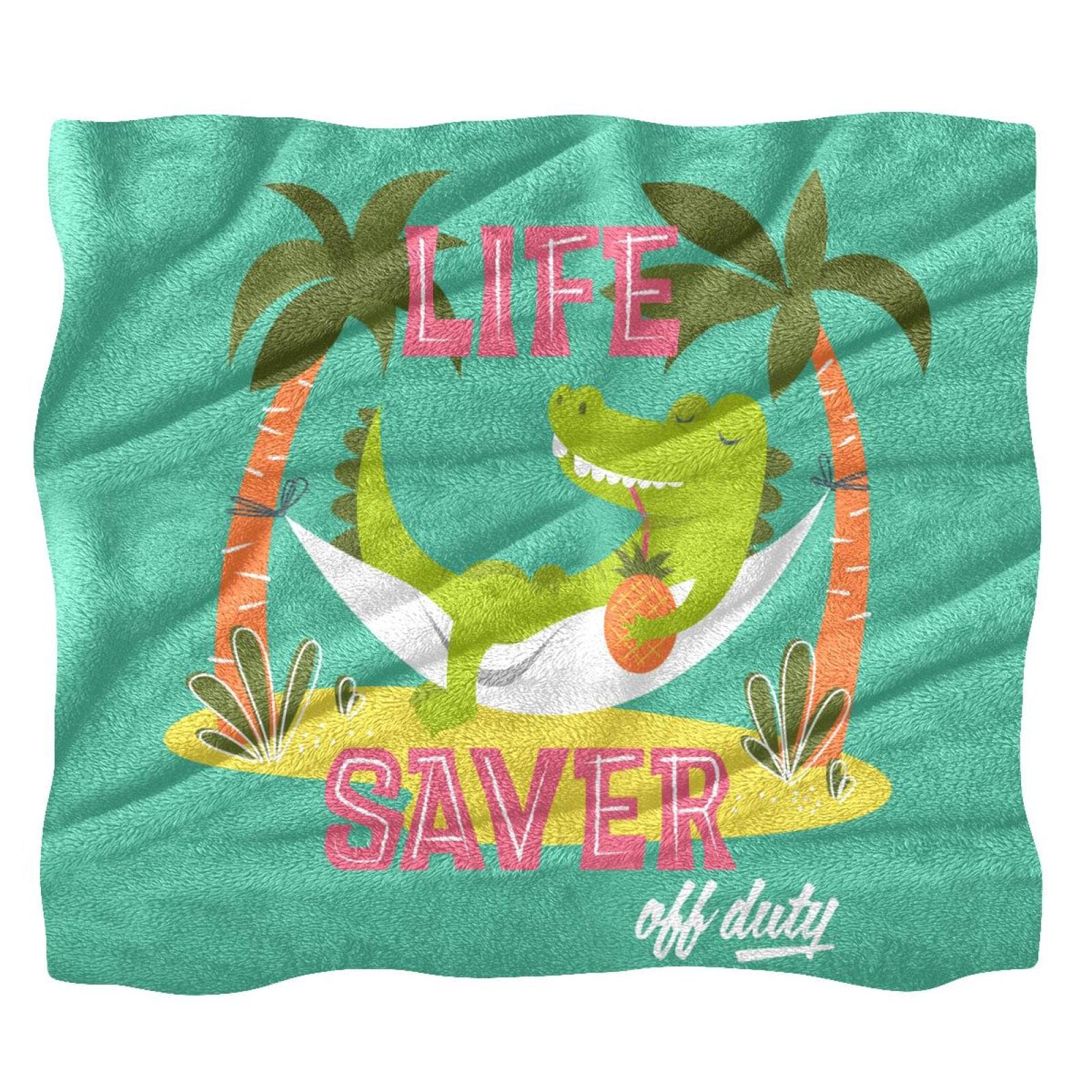 Couverture de lit crocodile douce pour envelopper vos enfants d'amour