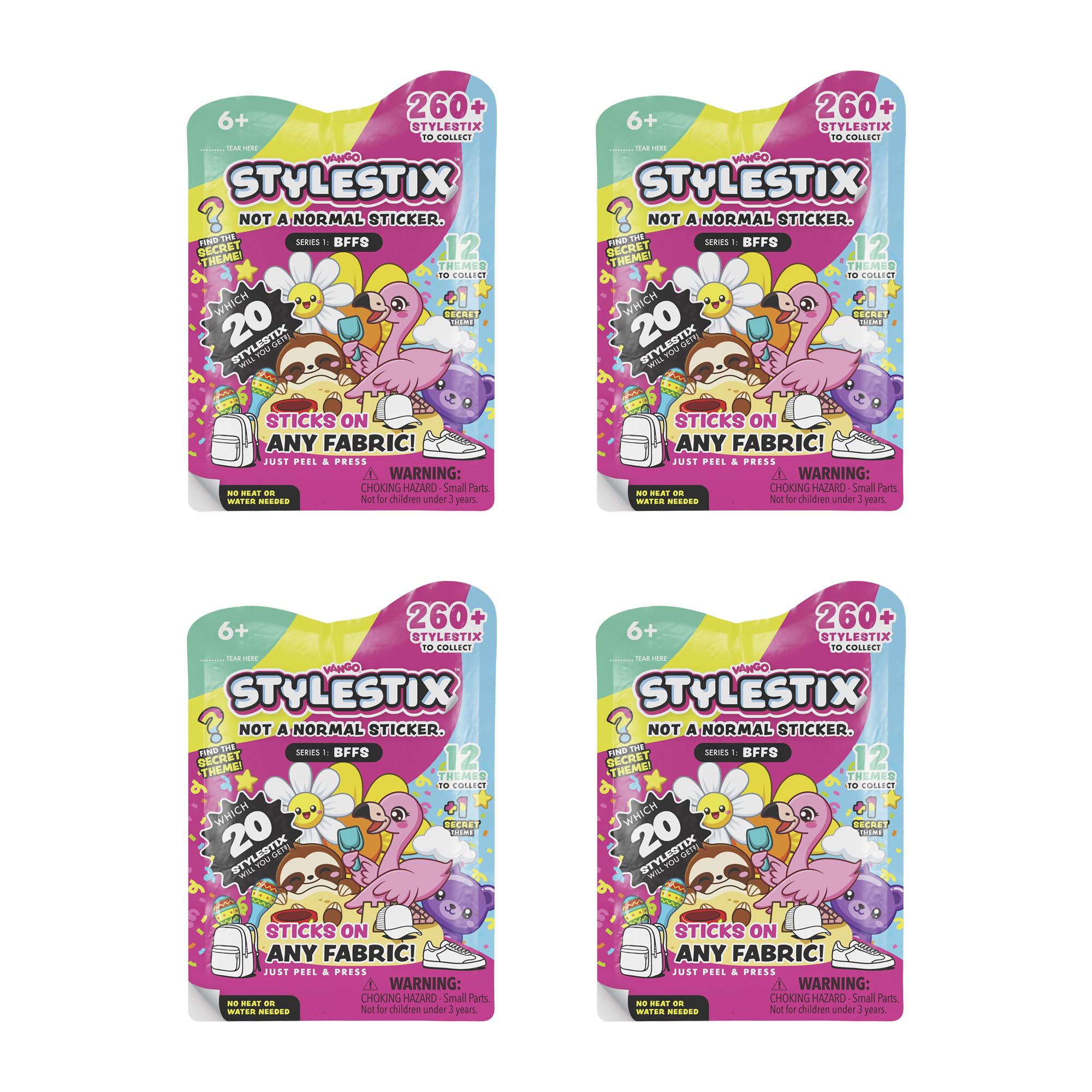 StyleStix Series 1 - BFF's - x4 Mystery Packs (80 StyleStix Stickers)