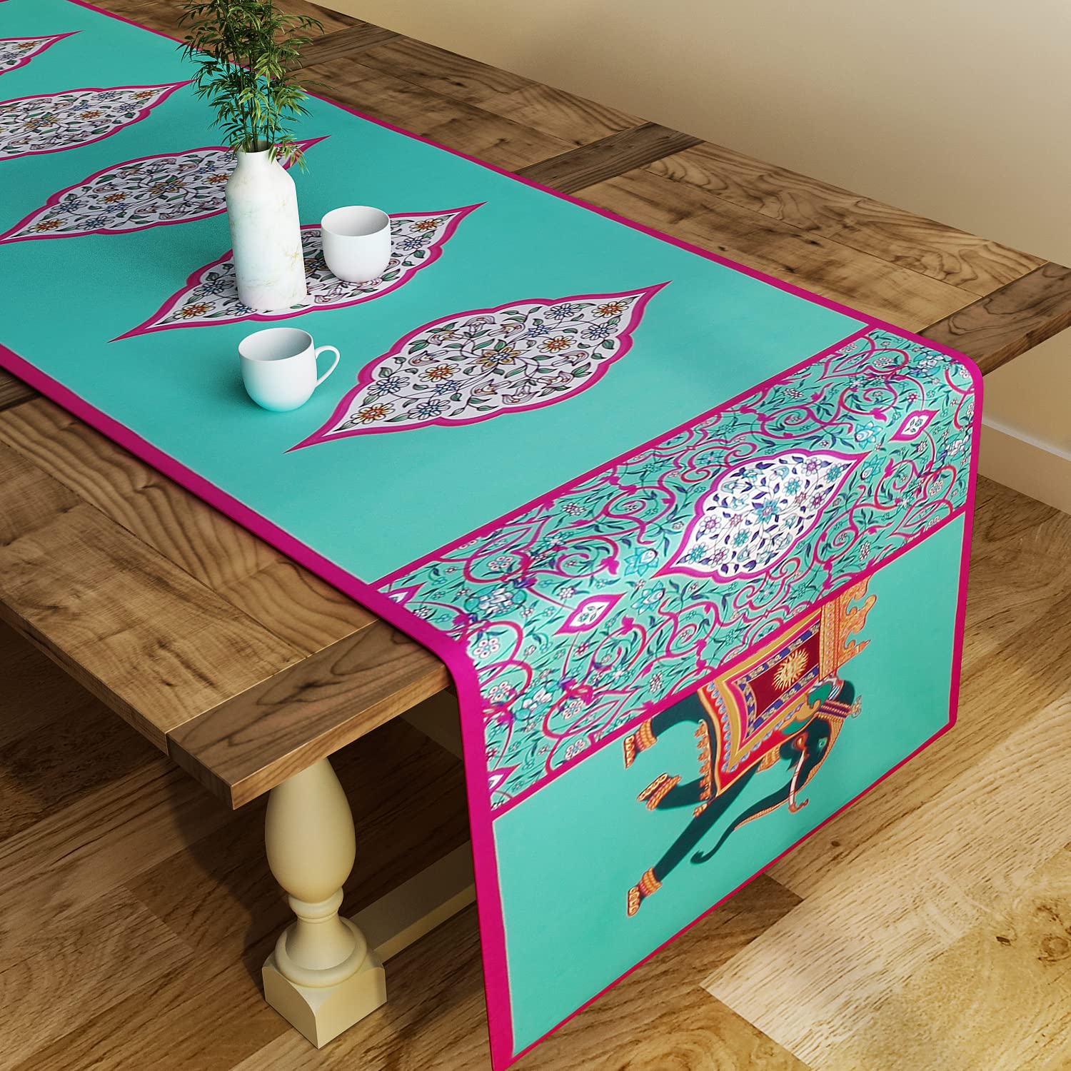 SEJ Table Runner - Pink Dining Table Protector -24