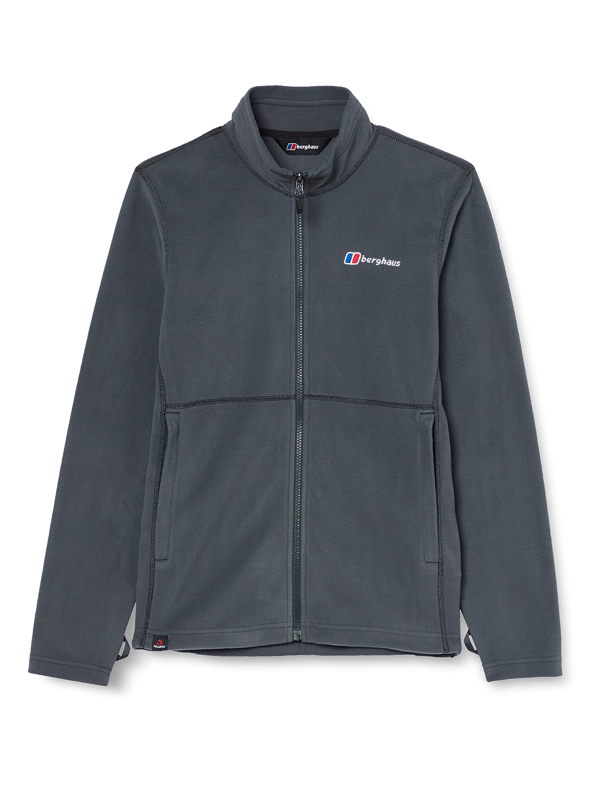 Berghaus Men's Prism Micro Polartec Fleece Full Zip Jacket Fleece Full Zip, Carbon, XS