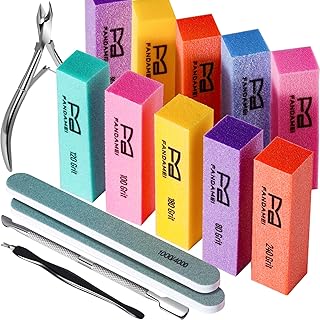 FANDAMEI Nail Buffer Block, 10 PCS Buffers for Nails with Different Grit...