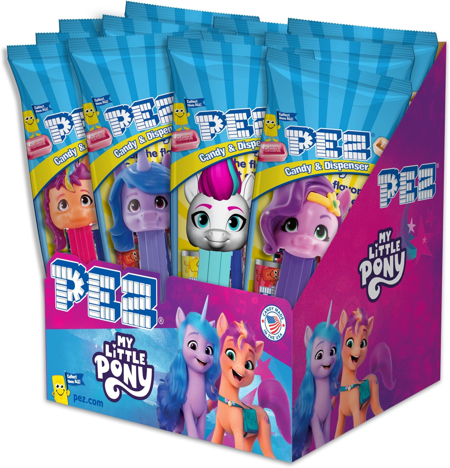 PEZ Candy My Little Pony Assortment, 0.58 Ounce (Pack of 12)