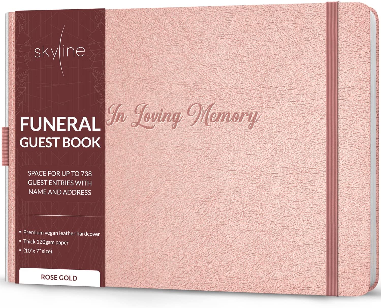 Skyline Funeral Guest Book for Memorial & Funeral Services