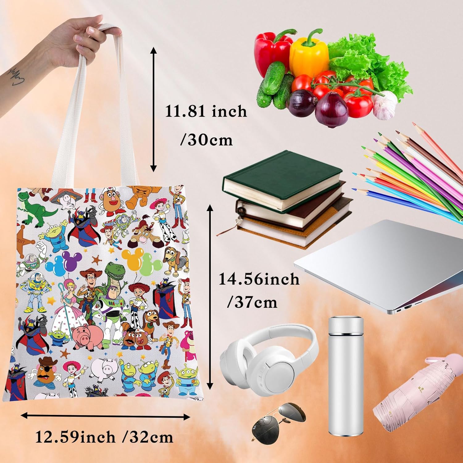 BWWKTOP Buzz Crossbody Bag Woody Fans Gift Buzz & Slinky Dog Shoulder Bag Jessie & Lotso & Rex Merch - Image 4