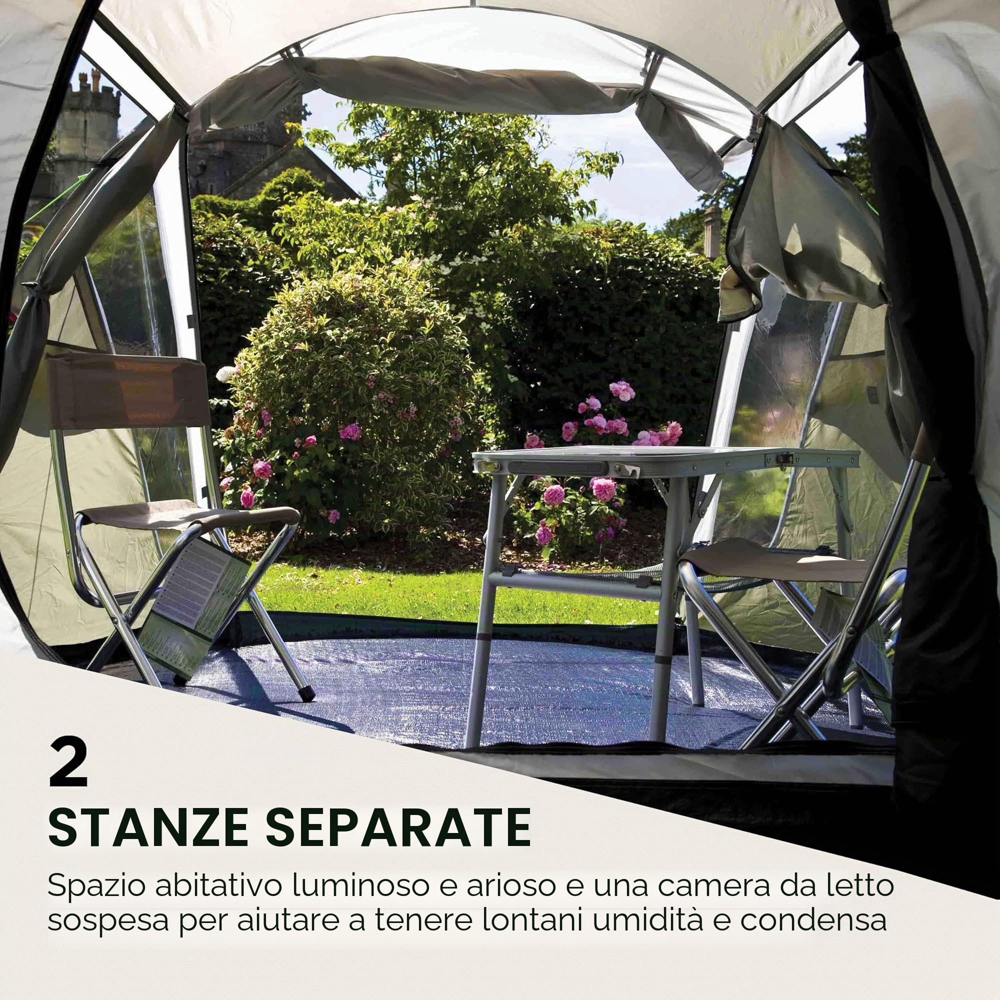 Coleman Tenda FastPitch Tenda-compatta da 3 persone Tenda da campeggio per 3 persone Montaggio rapido in 2 minuti Per festival e campeggio Impermeabile 3000 mm