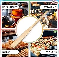 Vista 8 de CHAMPS Paleta agitadora de madera para cocinar, cuchara de madera extra larga para cocinar ollas grandes y paleta de cangrejo de río - 36 pulgadas