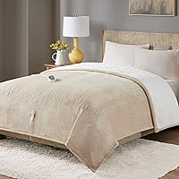 Vista 1 de Degrees of Comfort - Cobija con calefacción peluda y afelpada tipo sherpa